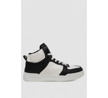 Кроссовки женские зимние на меху, цвет бело-черный, 248RAD300