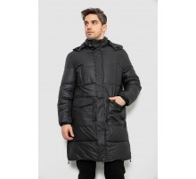 Куртка мужская зимняя удлиненная, цвет черный, 244RH76-30