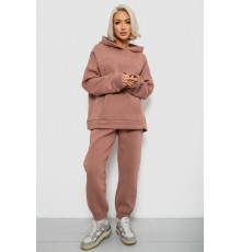 Спортивний костюм жіночий на флісі, колір мокко, 247R2016