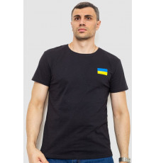 Футболка чоловіча патріотична, колір чорний, 226R040