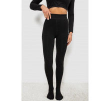 Колготы женские утеплённые на меху, цвет черный, 139RB588