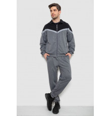 Спортивний костюм чоловічий, колір чорно-сірий, 244R9147