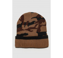 Шапка мужская камуфляж на меху, цвет коричневый, 244RM48