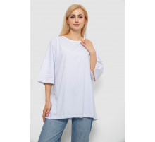 Футболка женская однотонная, цвет белый, 244R3018