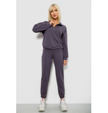Спортивный костюм женский однотонный, цвет серый, 244R1069AG