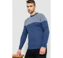 Свитер мужской, цвет джинс, 161R898