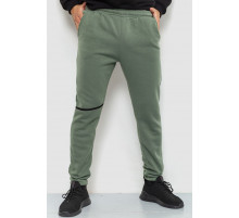 Спорт штаны мужские на флисе, цвет хаки, 238R56970