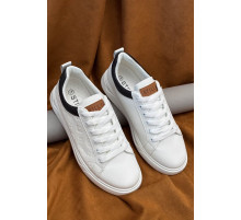 Кеды мужские, цвет бело-черный, 248RR132