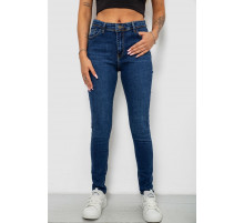 Джинсы женские однотонные Skinny, цвет темно-синий, 244R2001-B