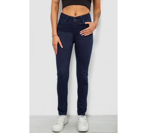 Джинси жіночі однотонні Skinny, колір синій, 244R253-10