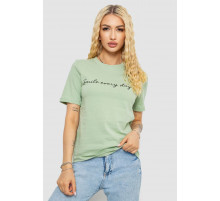 Футболка женская с принтом, цвет оливковый, 241R130