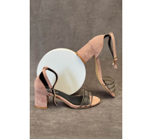 Босоніжки жіночі, колір пудровий, 243RE283