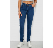 Джинси жіночі однотонні Skinny, колір синій, 244R2001-B