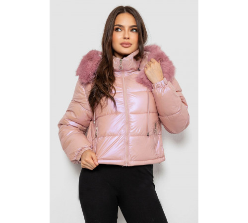 Куртка женская демисезонная короткая, цвет розовый, 244R23-9