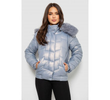 Куртка женская демисезонная короткая, цвет голубой, 244R22-828