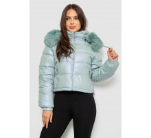 Куртка женская демисезонная короткая, цвет мятный, 244R23-9
