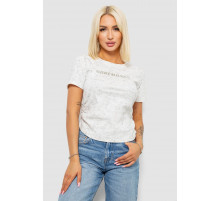 Футболка женская с принтом, цвет молочный, 221R3307