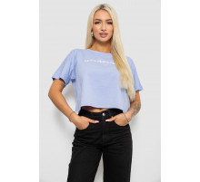 Футболка женская с принтом, цвет голубой, 221R9905