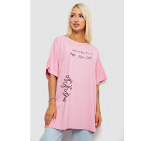 Футболка женская с принтом, цвет розовый, 244R4003
