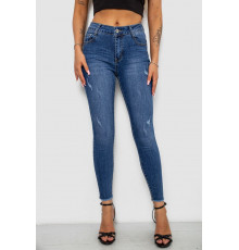 Джинси жіночі однотонні Skinny, колір синій, 244RS5712