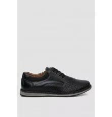 Туфли мужские с перфорацией, цвет темно-синий, 243RB1805.