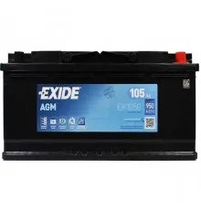 Акумулятор автомобільний EXIDE START-STOP AGM 105A (EK1050)